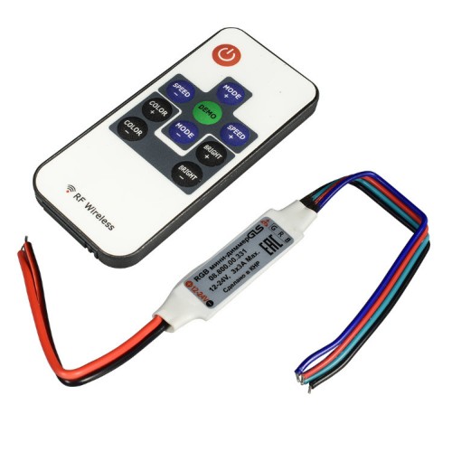 Контроллер для ленты RGB с радио ПУ 108т GLS