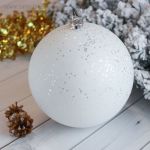 Шар 20см "Мега" белый