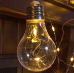 Гирлянда "Лампы" на батарейках 100Led 10 ламп 4м
