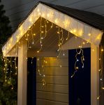 Гирлянда Бахрома 3 х 0,6м 160Led с защитой от влаги IP44 (с мерцанием)