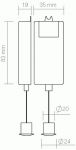 Встраиваемый выключатель с датчиком на движение 220V 250Вт