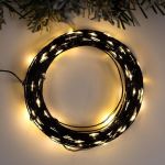 Гирлянда Роса 10м 100 Led на тёмной нити