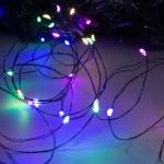 Гирлянда Роса 10м 100 Led на тёмной нити