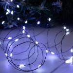 Гирлянда Роса 10м 100 Led на тёмной нити