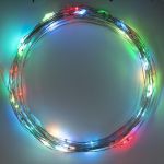 Гирлянда Роса на батарейках 50Led 5м RGB (переливы)