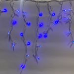 Гирлянда Бахрома 2 x 0,6м 80Led с защитой от влаги IP65 КАУЧУК, с мерцанием