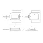 Сенсорный выключатель для зеркала с функцией диммера 12V 5A для 2канальной ленты