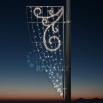Светодиодный мотив подвесной  "Вьюга" 187х76см