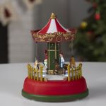 Светодиодная фигура «Карусель» 12×16×12 см, на батарейках