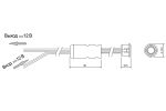 Сенсорный выключатель на касание 12V сенсор 18,5мм GLS