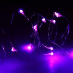 Светодиодная гирлянда "Роса" на батарейках 20Led 2м влагозащищенная