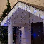 Гирлянда Бахрома 4 х 0,6м 180Led с защитой от влаги IP44 (с динамикой)
