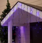 Гирлянда Бахрома 4 х 0,6м 180Led с защитой от влаги IP44 (с динамикой)