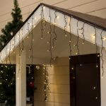 Гирлянда Бахрома 4 х 0,6м 180Led с защитой от влаги IP44 (с динамикой)