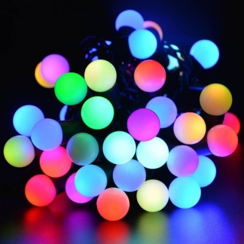 Гирлянда Шарики 18мм 50Led RGB 7,5м с защитой от влаги IP44 