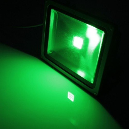 Светодиодный прожектор Зелёный 30Вт 220Вольт
