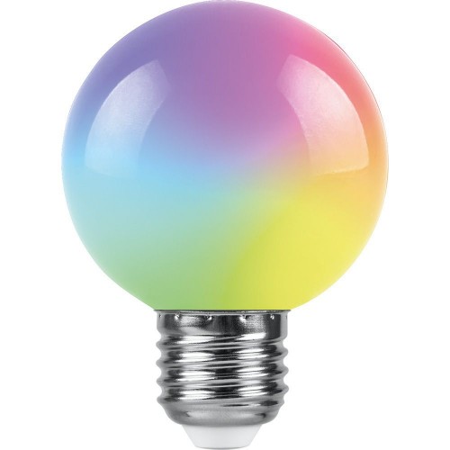 Светодиодная лампа RGB 3Вт Е27 G60 