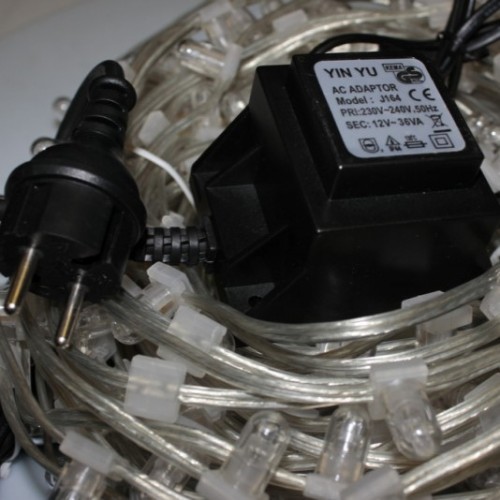 Гирлянда для деревьев КЛИП-ЛАЙТ с мерцанием 12V (с трансформатором) 30м  Синий
