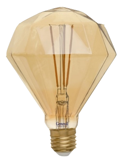 Ретро лампа LOFT светодиодная Gold Алмаз 10Вт