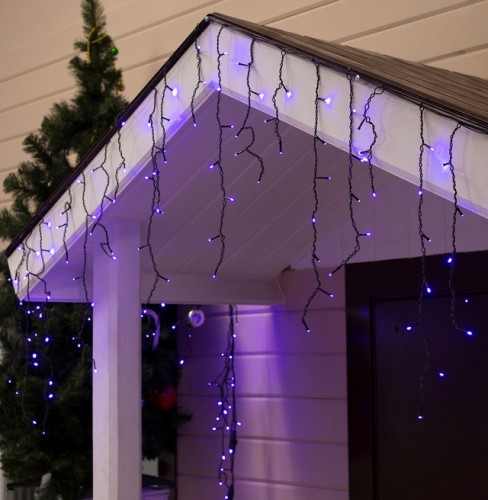 Гирлянда Бахрома 4 х 0,6м 180Led с защитой от влаги IP44 (с динамикой)